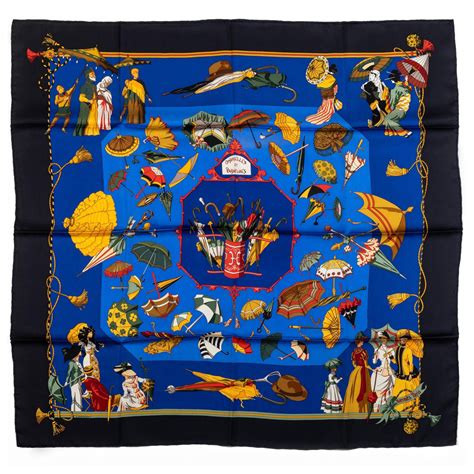 hermes sunflower scarf|hermes umbrella scarf.